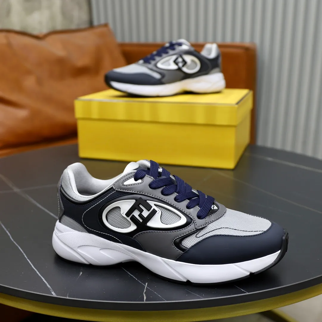 FENDI men's shoes 💰760💰 - High-end quality original items 🔍🔍🔍 casual sports shoes - Upper: 🔝 Napa calfskin, silk calfskin, brand canvas cloth, shoe body sewn with brand plastic totem - Lining: brand canvas - Outsole: ultra-light TPU foam rubber; two-color molded outsole -Ultra-high quality control and fine workmanship: outstanding (high-end, extravagance, grade) -Size: 39-44 (38, 45, can be customized)